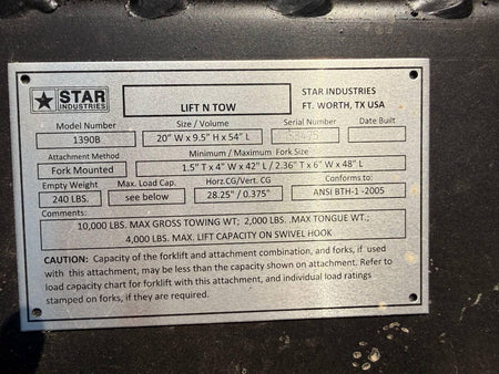 2026 STAR INDUSTRIES 1390B