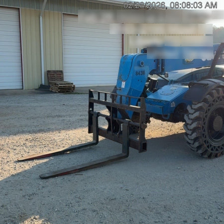 2018 Genie GTH-844 Genie GTH-844D w/Open ROPS, Solid Tires, Work Light/Beacon, 60" Carriage and Forks