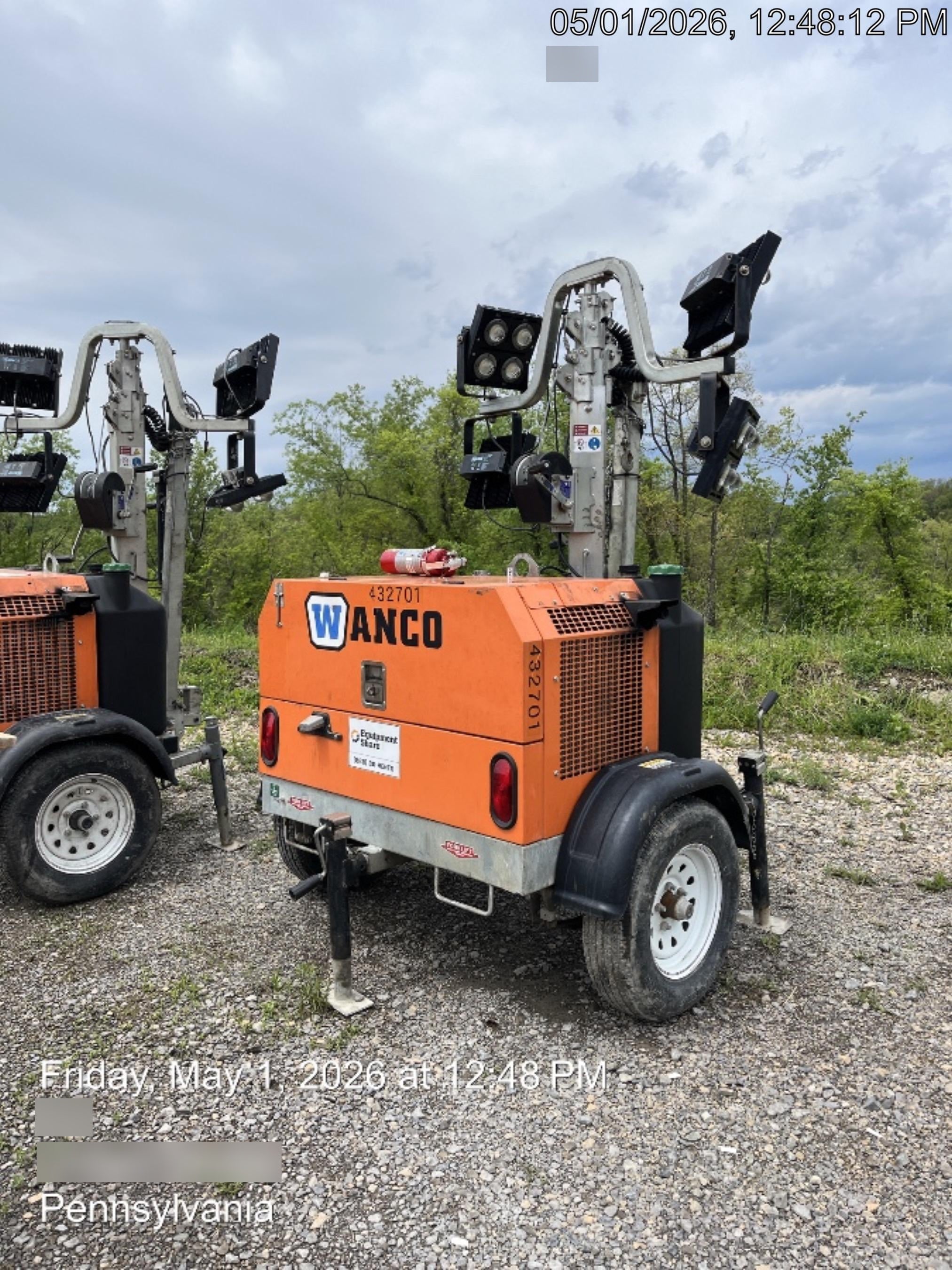 2024 Wanco WLTT-4MM4K Diesel, Deep Sea Controller, Shore Power Plug, Auto Start, (4) 350W LED Floodlights, 4kW Generator, 60 Gal Fuel Tank, 2" Ball, T3