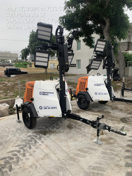 2024 Generac MLT2 Diesel, Flex Switch 120V Input, Powerzone Controller, 
(4) 320W LED Lights, 4kW Generator, 39.9 Gal Fuel Tank, 2" Ball, T3