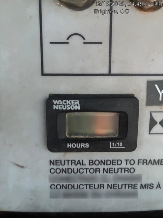 2019 Wacker Neuson LTV6L-MH Wacker Neuson LTV6L Mobile Light Tower w/Fuel Level Sensor Installed