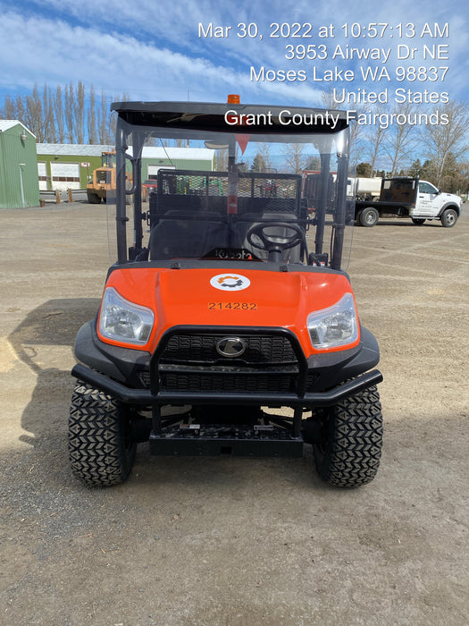2022 Kubota RTV-X1140W-H Plastic Canopy, Windshield Acrylic Clear, LED Strobe Light, Wire Harness Kit, Back up Alarm