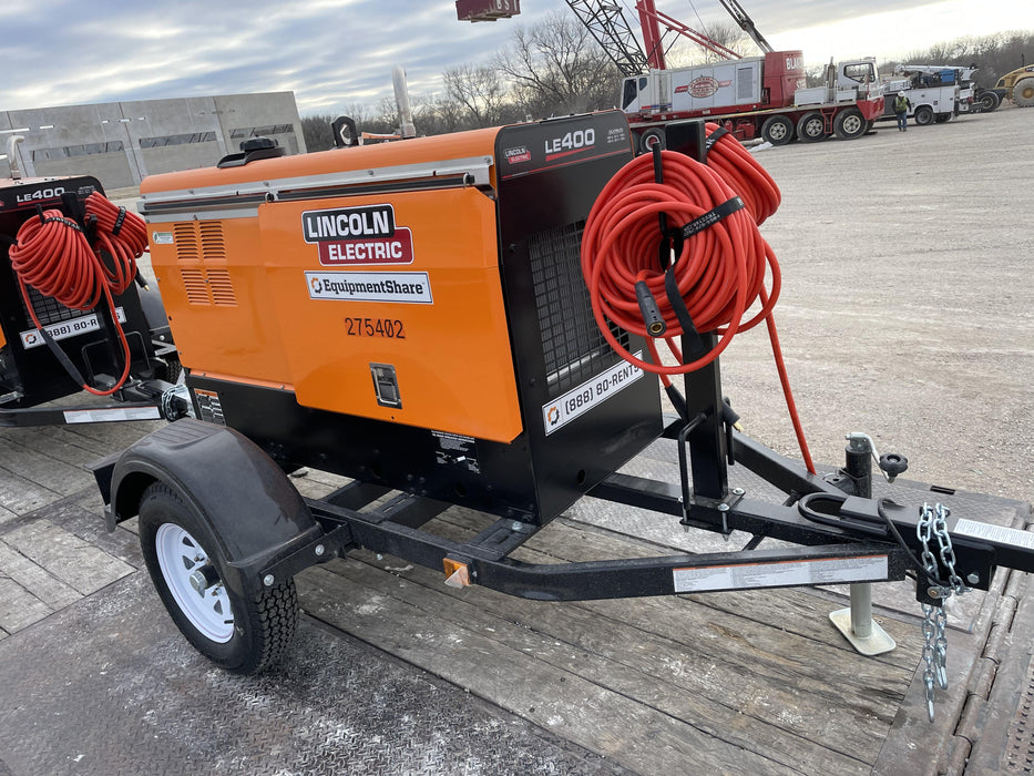 2022 Lincoln Electric LE400 Kubota V1505, Trlr, Cable Rack, Light Kit, ES Decals, T3