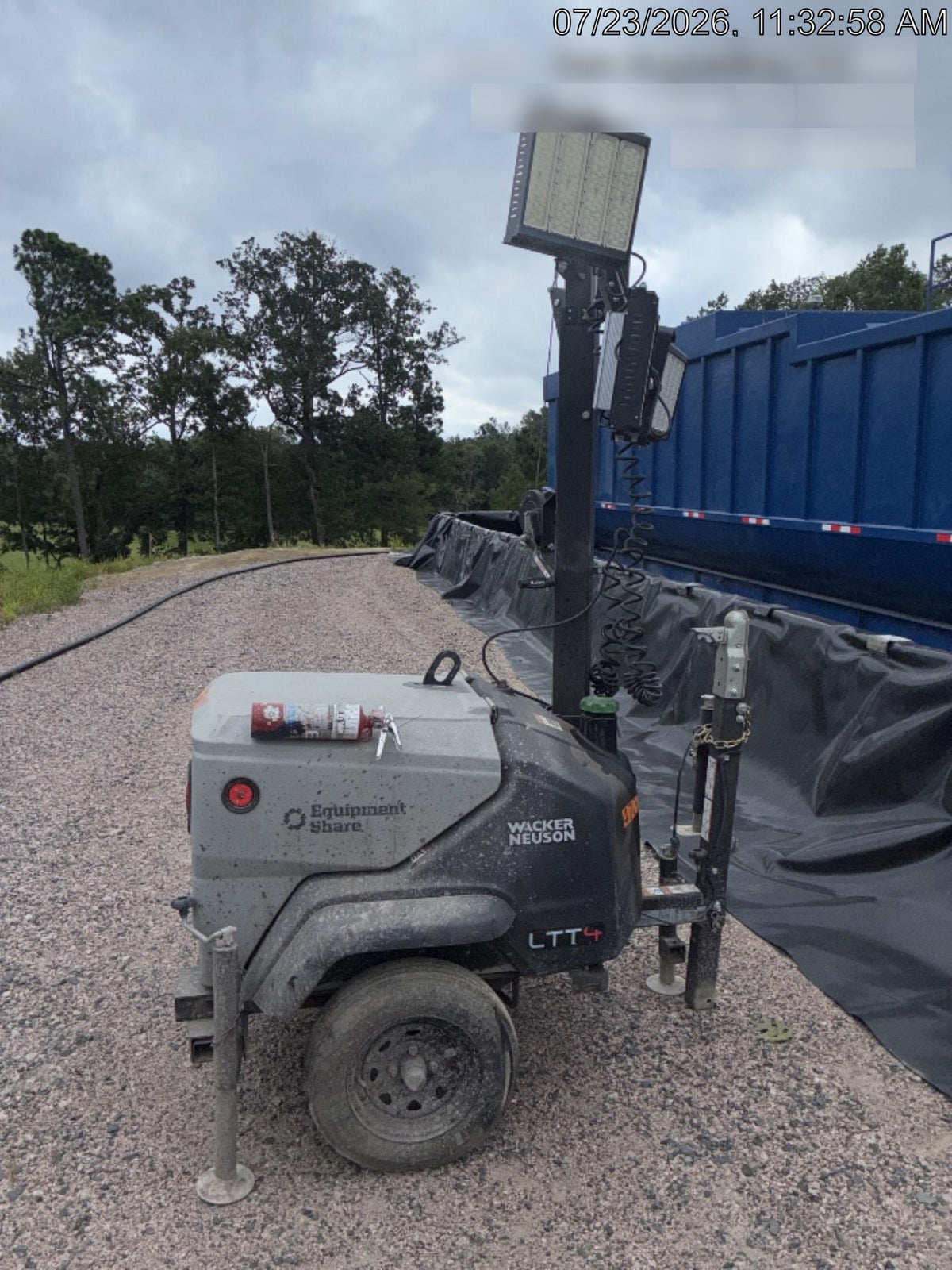 2024 Wacker Neuson LTT4 Diesel, Kohler KDW702, Deep Sea Controller, Auto Start, LED 320W, Bypass Outlet, T3