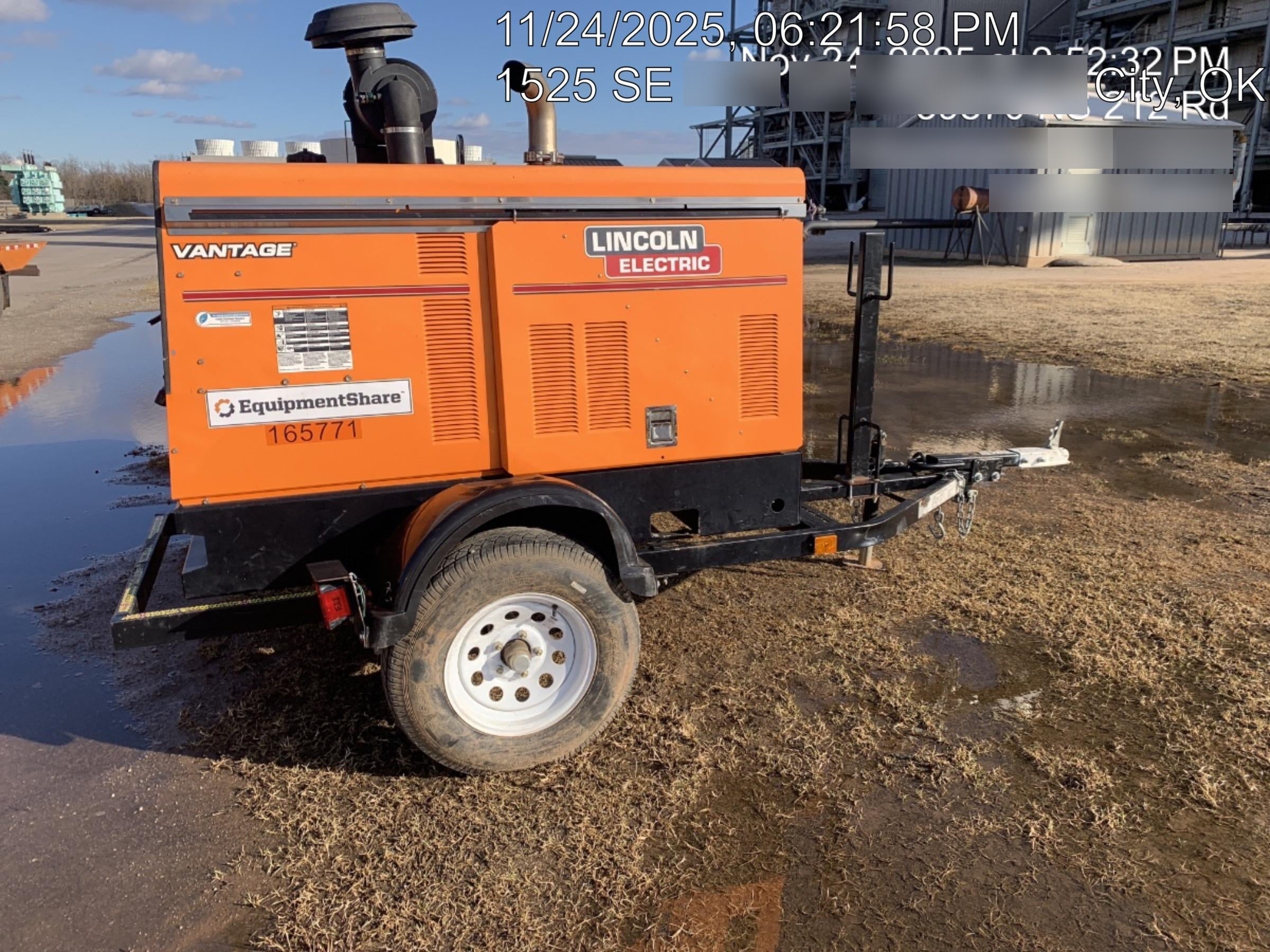 2021 Lincoln Electric Vantage 549X Ready Pak 3, ORANGE (includes trailer, cable rack, fender light kit)