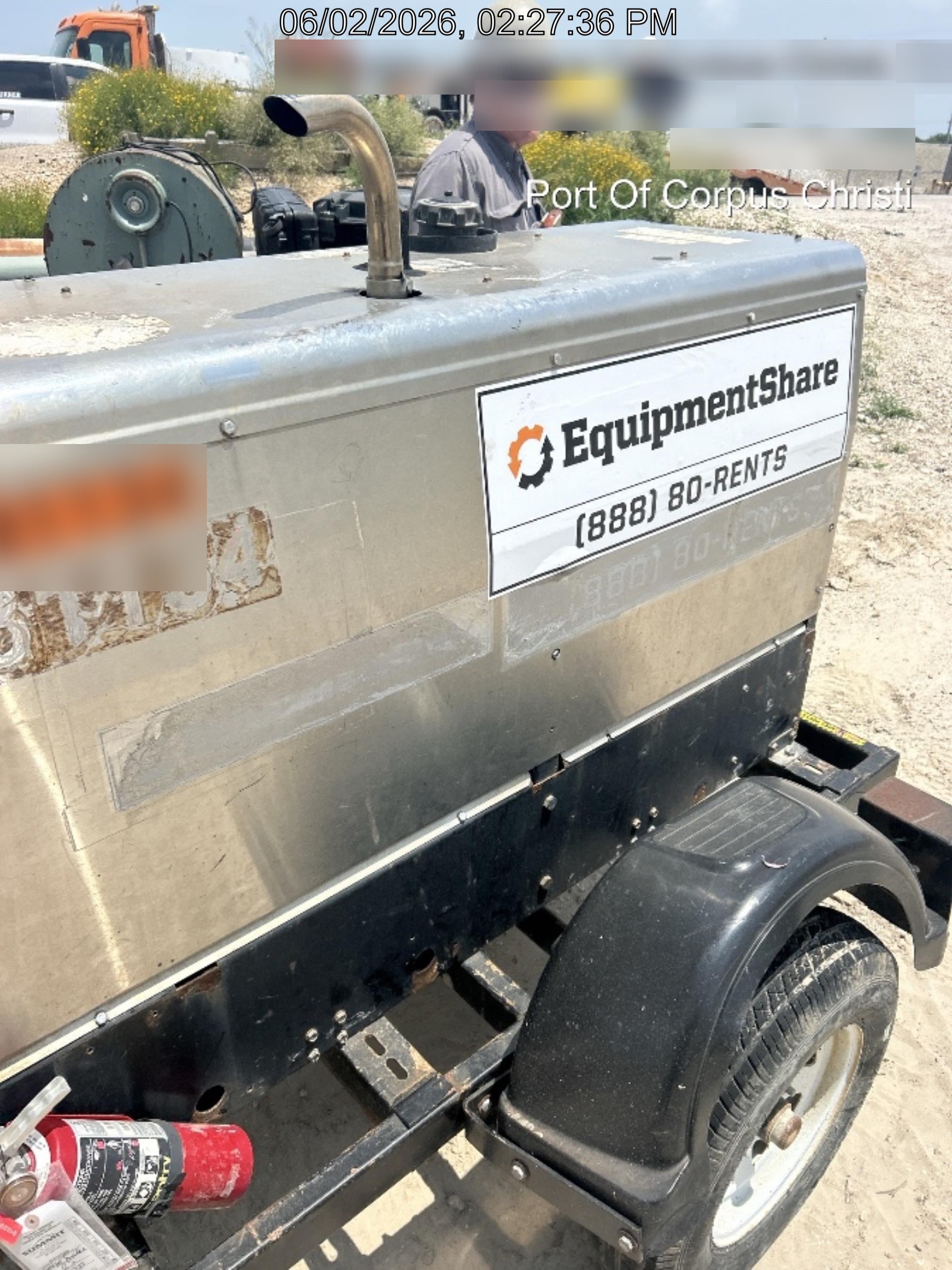 2019 Lincoln Electric Vantage 322 Welder Ready-Pak 3, Two wheel trailer, Fender and Light kit, Cable Rack