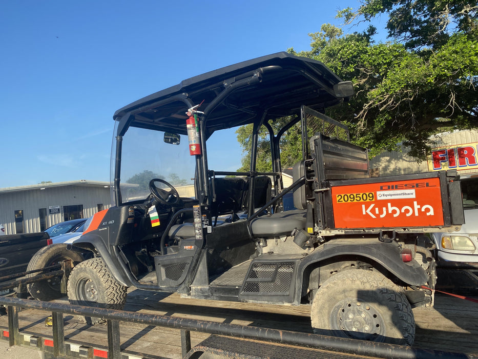 2022 Kubota RTV-X1140W-H Plastic Canopy, Windshield Acrylic Clear, LED Strobe Light, Wire Harness Kit, Back up Alarm