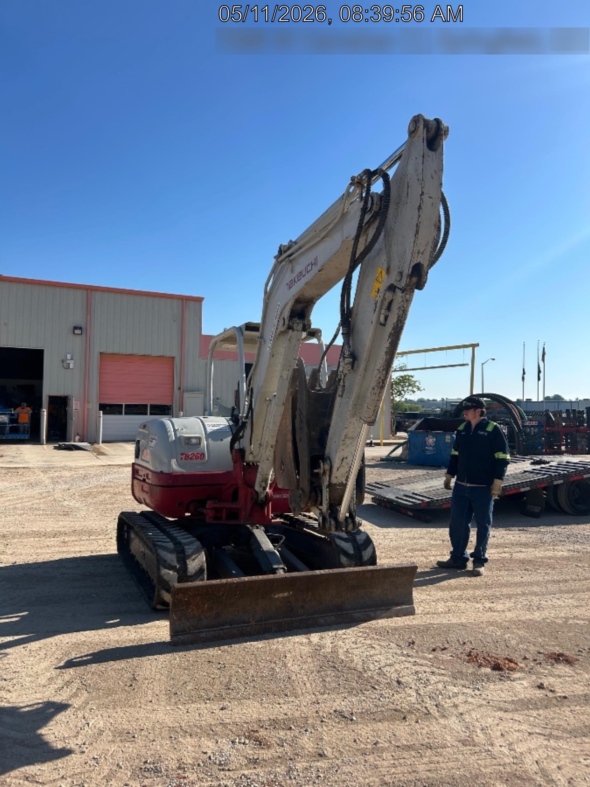 2019 Takeuchi TB260 Takeuchi TB260 Canopy w/Rubber Tracks, Auxiliary Hydraulics, Standard Blade, Manual QC