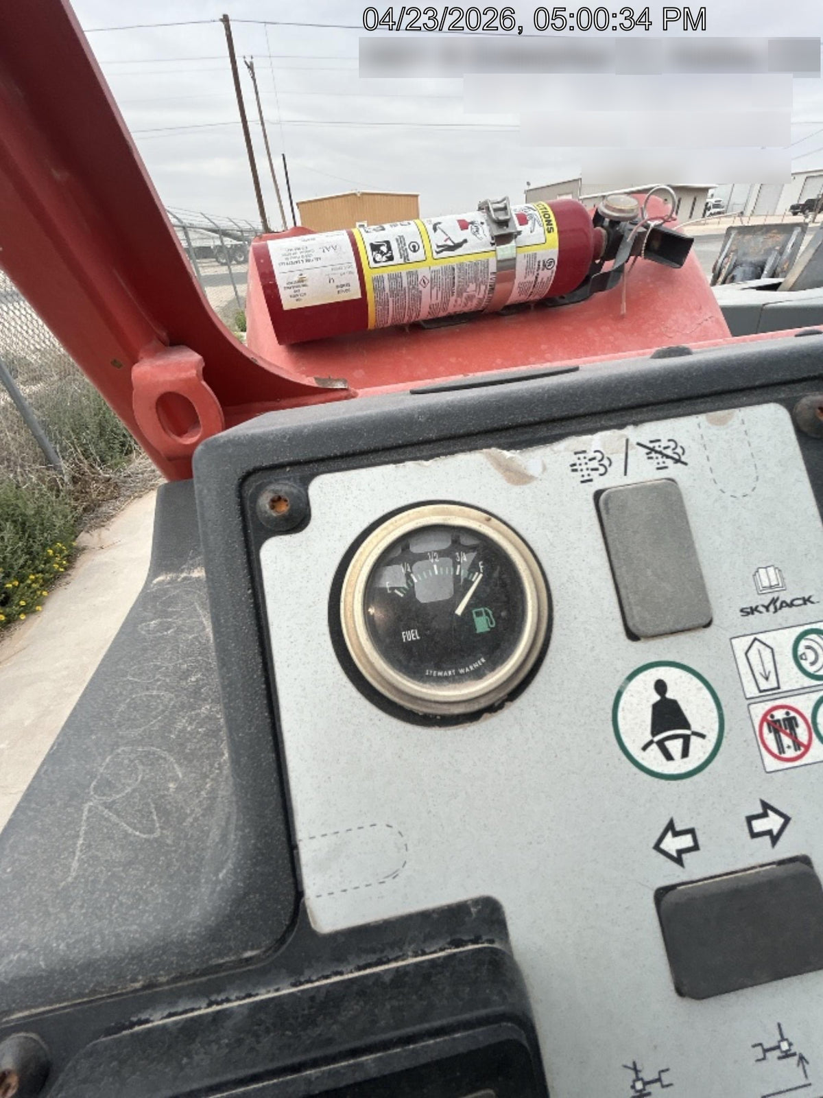 2018 Skyjack SJ1056 TH Skyjack 1056 TH Telehandler w/Open ROPS, Work Lights/Beacon, Solid Tires, 60" Carriage and Forks