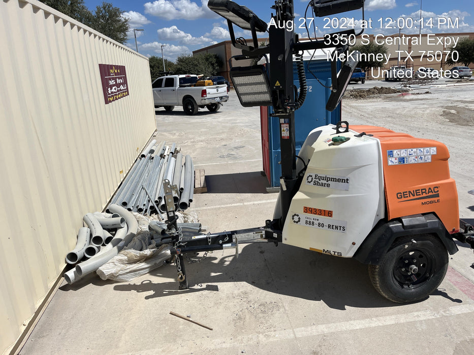 2024 Generac MLT2 Diesel, Flex Switch 120V Input, Powerzone Controller, 
(4) 320W LED Lights, 4kW Generator, 39.9 Gal Fuel Tank, 2" Ball, T3