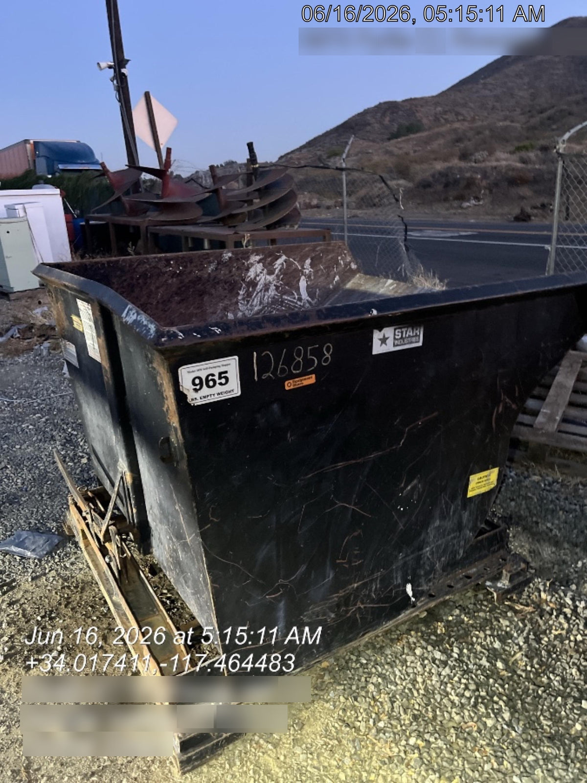 2020 STAR INDUSTRIES M-1820 - Self-Dump Hopper