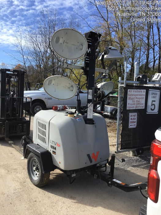 2018 Wacker Neuson LTV6L-MH Wacker Neuson LTV6L Mobile Light Tower w/Fuel Level Sensor Installed