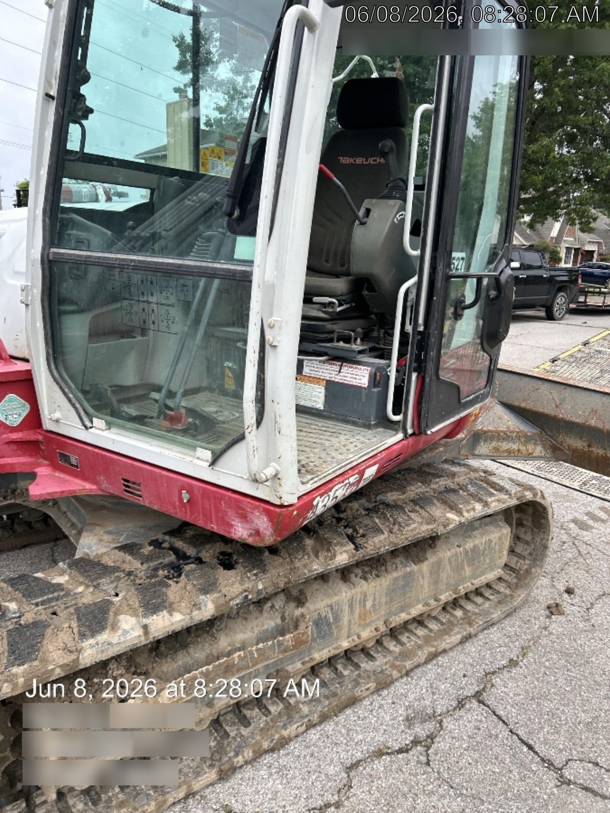 2019 Takeuchi TB290 Cab/Heat/AC Rubber tracks, Dozer blade, Travel alarm, Auxiliary hydraulics w/Manual QC, Hydraulic thumb, 18", 24", and 36" Buckets