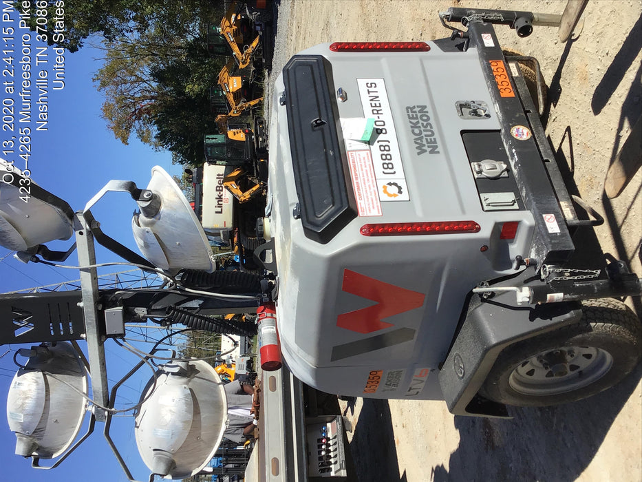 2019 Wacker Neuson LTV6L-MH Wacker Neuson LTV6L Mobile Light Tower w/Fuel Level Sensor Installed