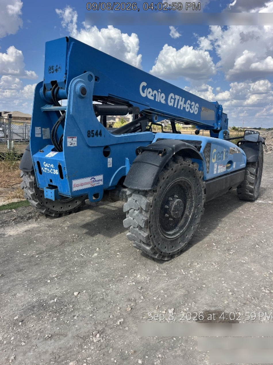 2018 Genie GTH-636 Genie GTH-636 w/Open ROPS, Solid Tires, Work Light/Beacon, 48" Carriage and Forks