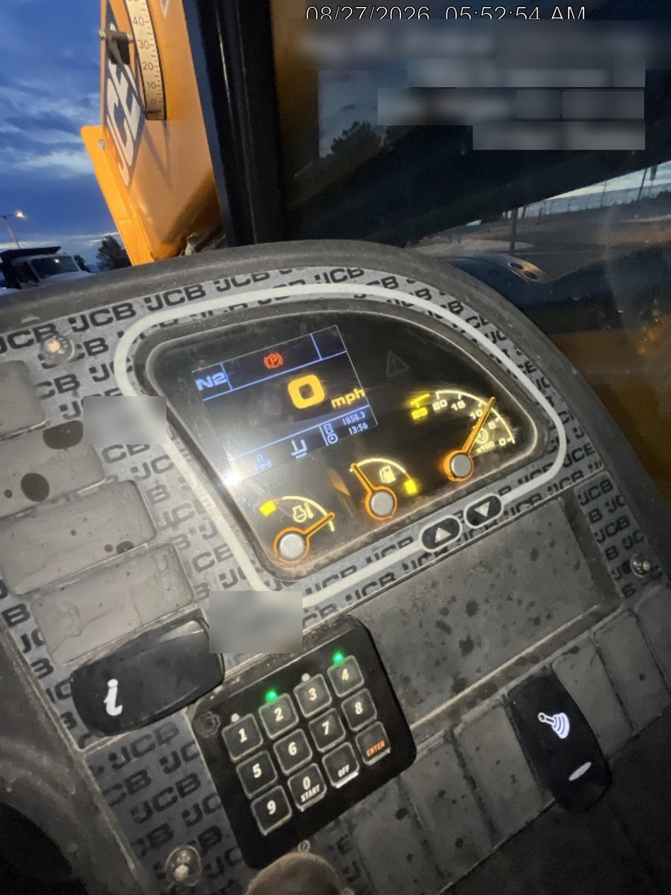 2020 JCB 509-42 Canopy, Solid Tires, Work Lights, Beacon, Aux Hydraulics, Back up Alarm, Lifting Eye, ES Decals