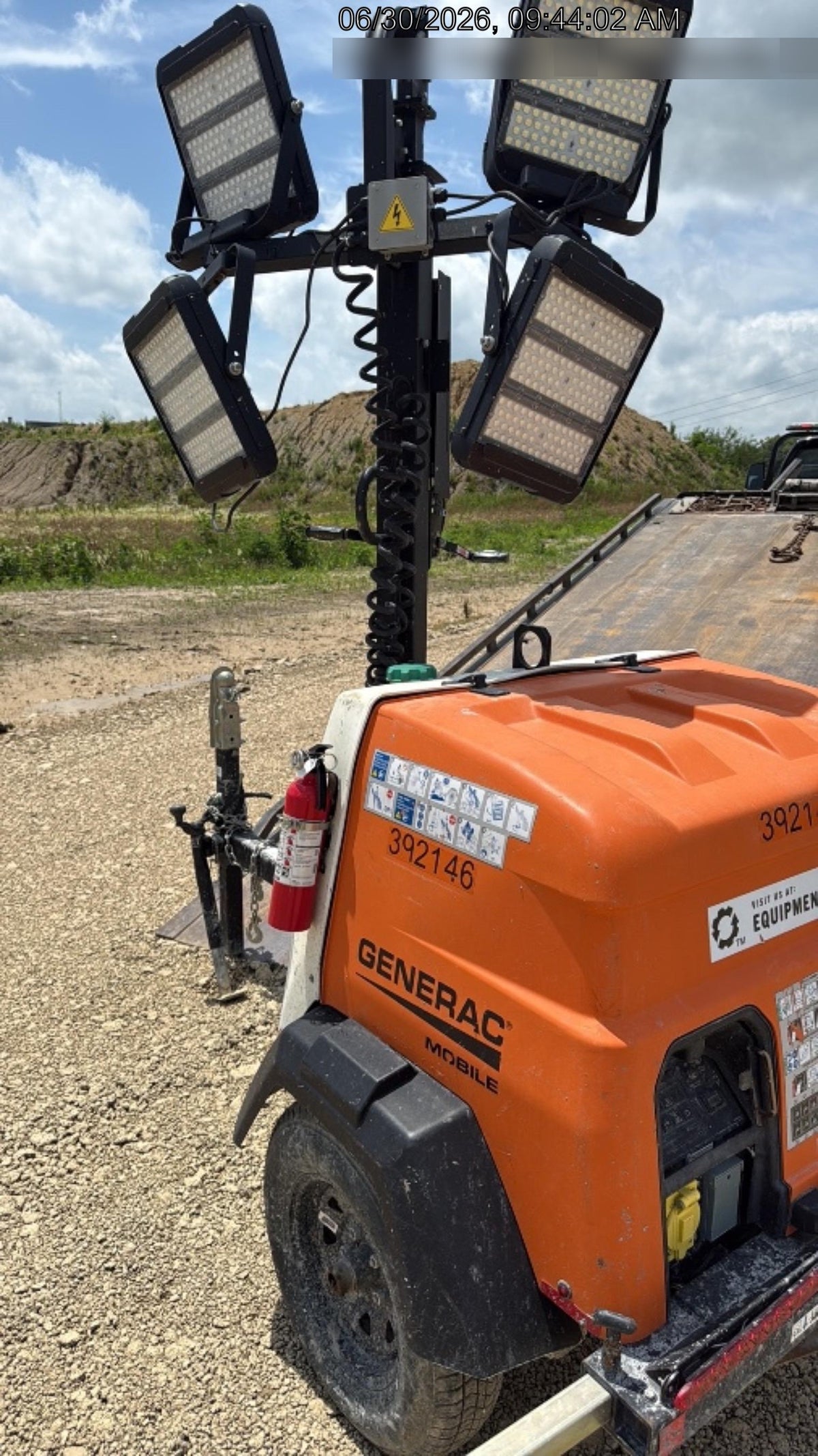 2024 Generac MLT2 Diesel, Flex Switch 120V Input, Powerzone Controller, 
(4) 320W LED Lights, 4kW Generator, 39.9 Gal Fuel Tank, 2" Ball, T3