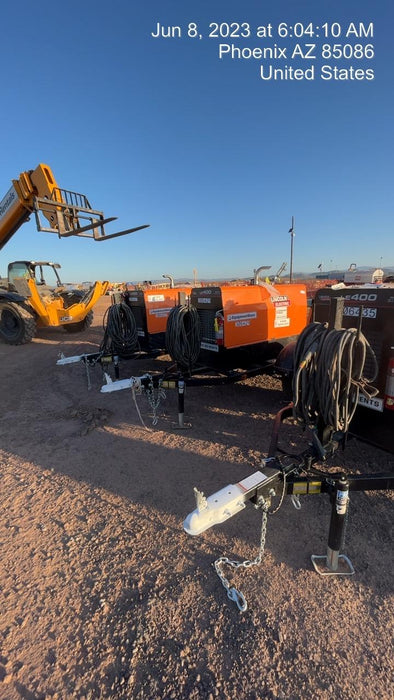 2023 Lincoln Electric LE400 Kubota V1505, Trlr, Cable Rack, Light Kit, ES Decals, T3