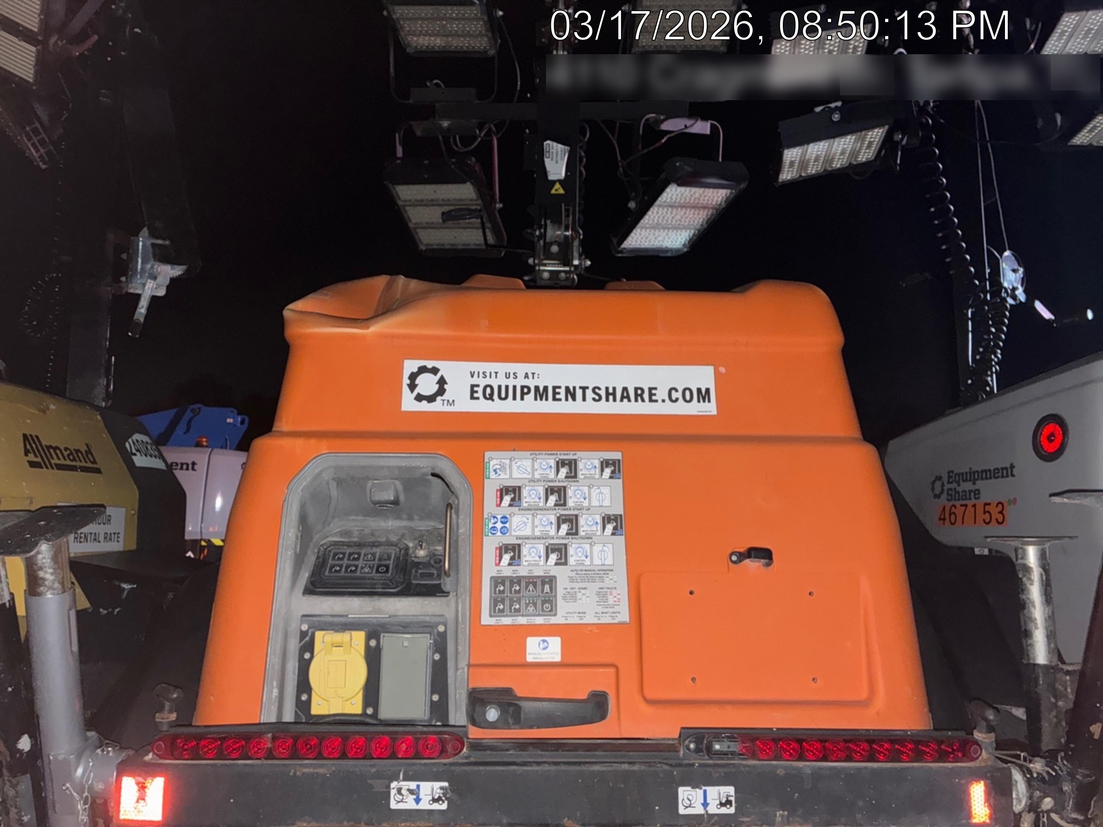 2023 Generac MLT2 Diesel, Flex Switch 120V Input, Powerzone Controller, 
(4) 320W LED Lights, 4kW Generator, 39.9 Gal Fuel Tank, 2" Ball, T3