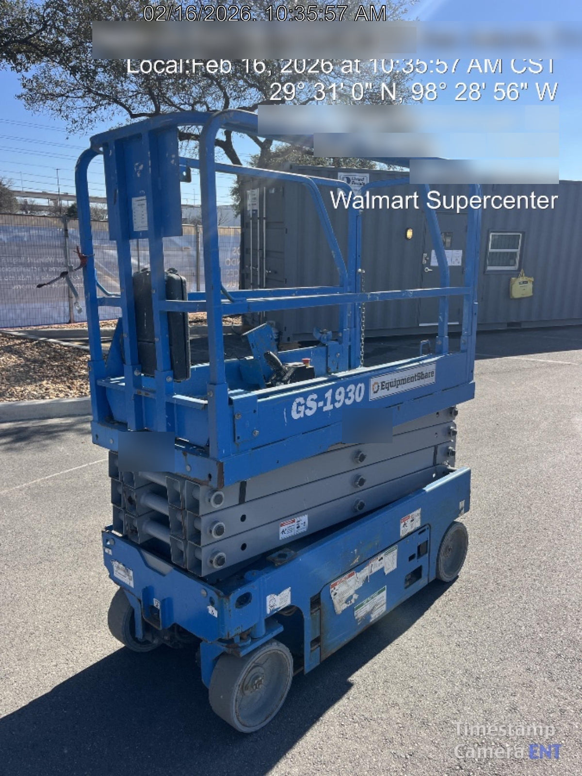 2019 Genie GS-1930 Fixed Rails with Chain Entry
