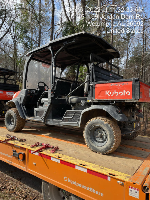 2021 Kubota RTV-X1140W-H Plastic Canopy, Windshield Acrylic Clear, LED Strobe Light, Wire Harness Kit, Back up Alarm