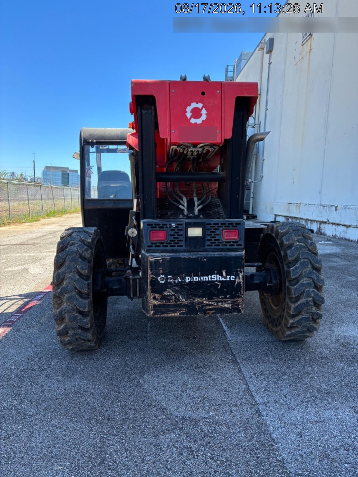 2019 Manitou MTA10055 Canopy, 120 HP, Solid Tires, Work Lights, Lift Hook, Auxiliary Hydraulics w/66" Carriage and 60" Forks