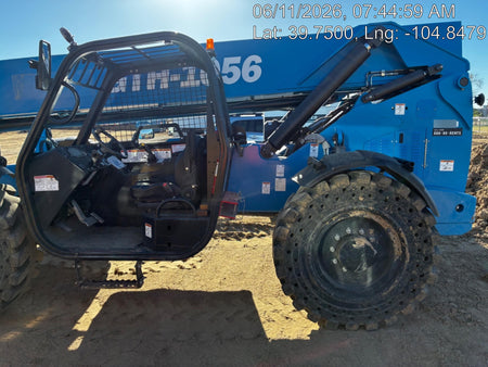 2018 Genie GTH-1056 GTH-1056 w/Open ROPS, Solid Tires, Work Lights, 60" carriage/forks, cab mesh, beacon