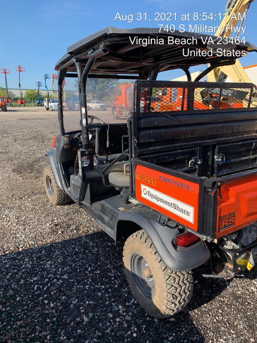 2021 Kubota RTV-X1140W-H Plastic Canopy, Windshield Acrylic Clear, LED Strobe Light, Wire Harness Kit, Back up Alarm
