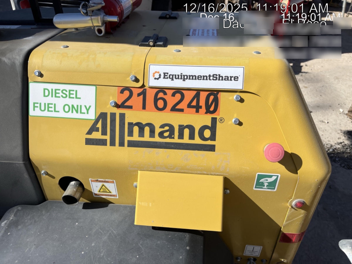 2022 Allmand NLV3GR (4) LED Light Fixture 350W, 23' Vertical Mast, 3kW Prime, Towable, Deep Sea L401, Leveling Jacks, Yanmar T4F 5.8hp