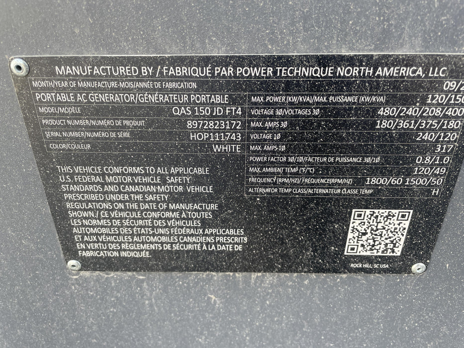 2021 ATLAS COPCO QAS150