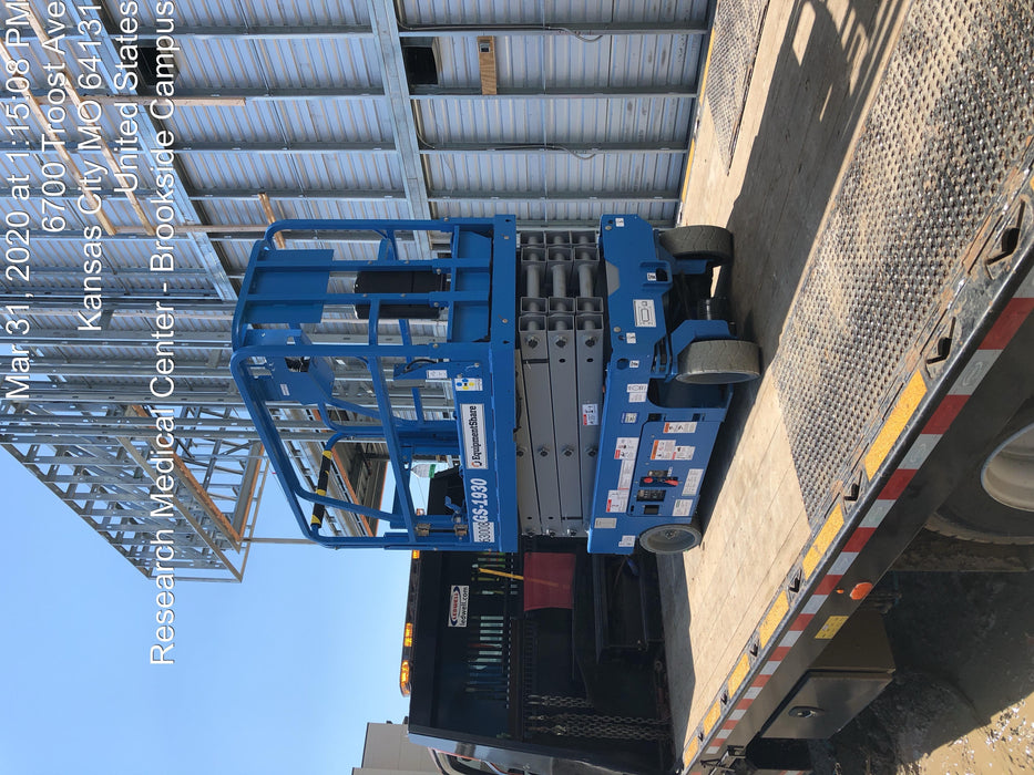 2020 Genie GS-1930 Solid Non Marking Tires, Beacon, Folding rails with half height swing gate