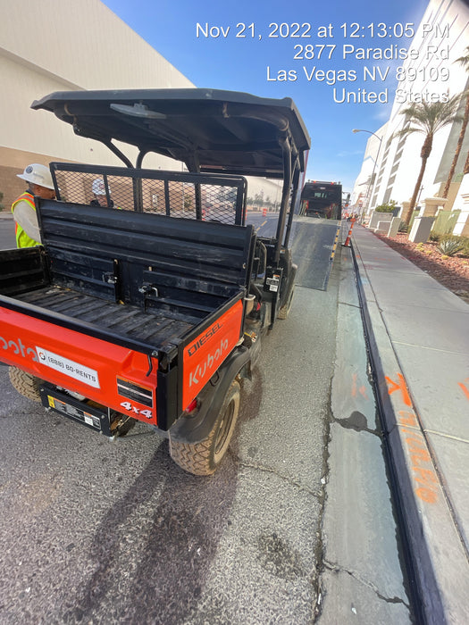 2022 Kubota RTV-X1140W-H Plastic Canopy, Windshield Acrylic Clear, LED Strobe Light, Wire Harness Kit, Back up Alarm