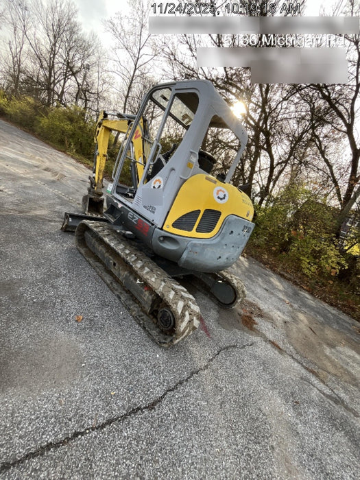 2019 Wacker Neuson EZ53 Open ROPS, Long Dipperstick, T4, VDS Manual QC, Buckets: 12/18/24"