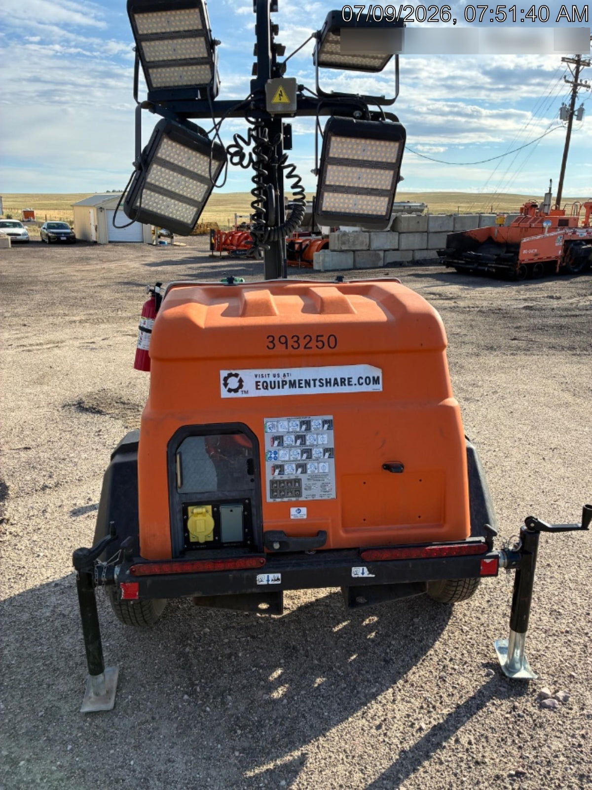 2024 Generac MLT2 Diesel, Flex Switch 120V Input, Powerzone Controller, 
(4) 320W LED Lights, 4kW Generator, 39.9 Gal Fuel Tank, 2" Ball, T3