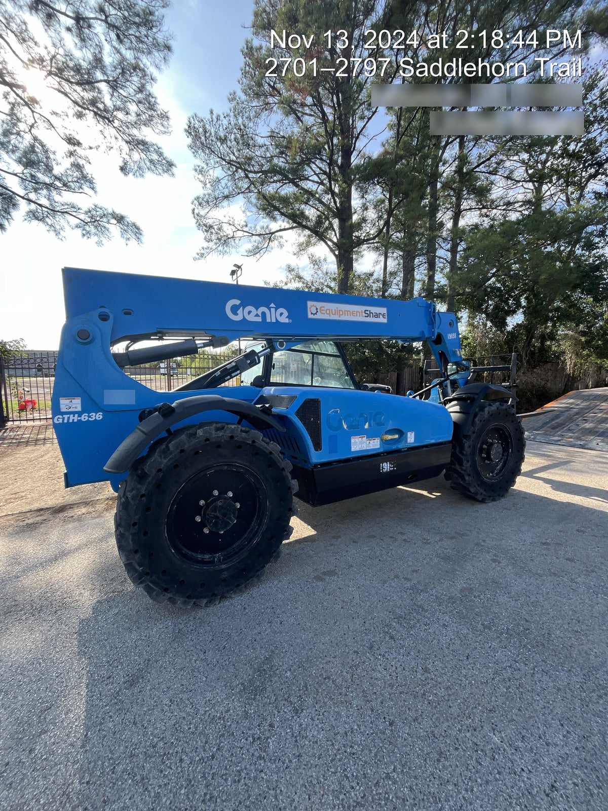 2018 Genie GTH-636 Genie GTH-636 w/Enclosed Cab w/HVAC, Work Lights, Solid Tires, Beacon, 48" Carriage and Forks