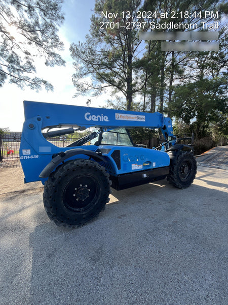 2018 Genie GTH-636 Genie GTH-636 w/Enclosed Cab w/HVAC, Work Lights, Solid Tires, Beacon, 48" Carriage and Forks