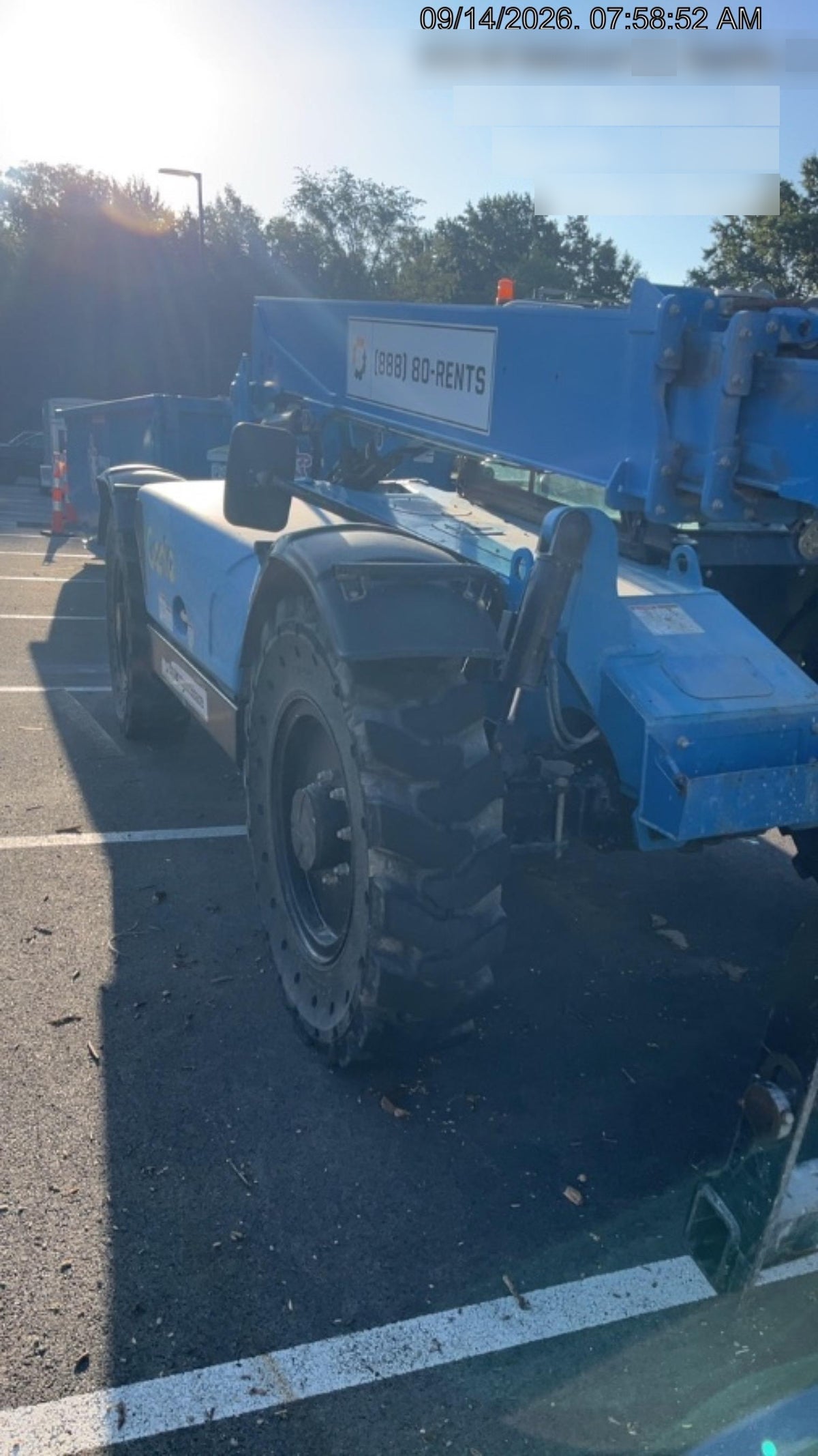 2020 Genie GTH-636 Cab/Heat/Air, Solid Tires, Work Lights, Beacon, Aux Hydraulics, Back up Alarm