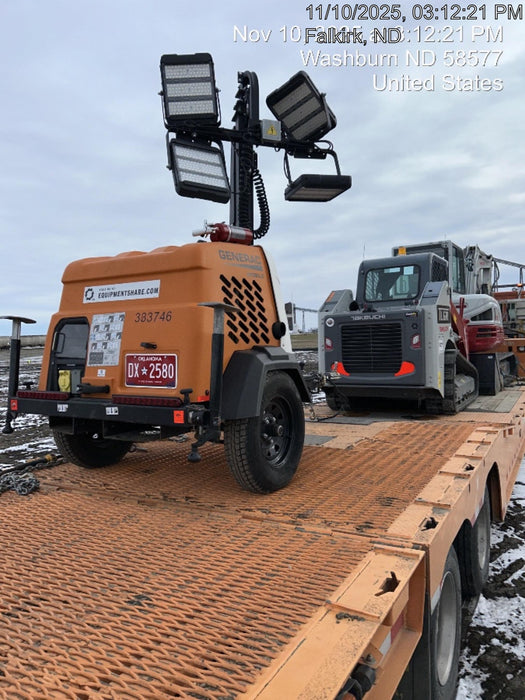 2023 Generac MLT2 Diesel, Flex Switch 120V Input, Powerzone Controller, (4) 320W LED Lights, 4kW Generator, 39.9 Gal Fuel Tank, 2" Ball, T3