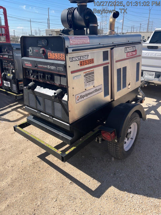 2024 Lincoln Electric Vantage 549X Vantage 549X Ready Pak 3 w/ Telematics & Decals, Stainless (Includes Trailer, Cable Rack, Fender Light Kit), part #K3534-2-RP3MES