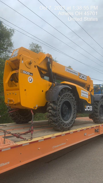 2020 JCB 509-42 Cab/Heat/Air, Solid Tires, Work Lights, Beacon, Aux Hydraulics, Back up Alarm, Lifting Eye, ES Decals