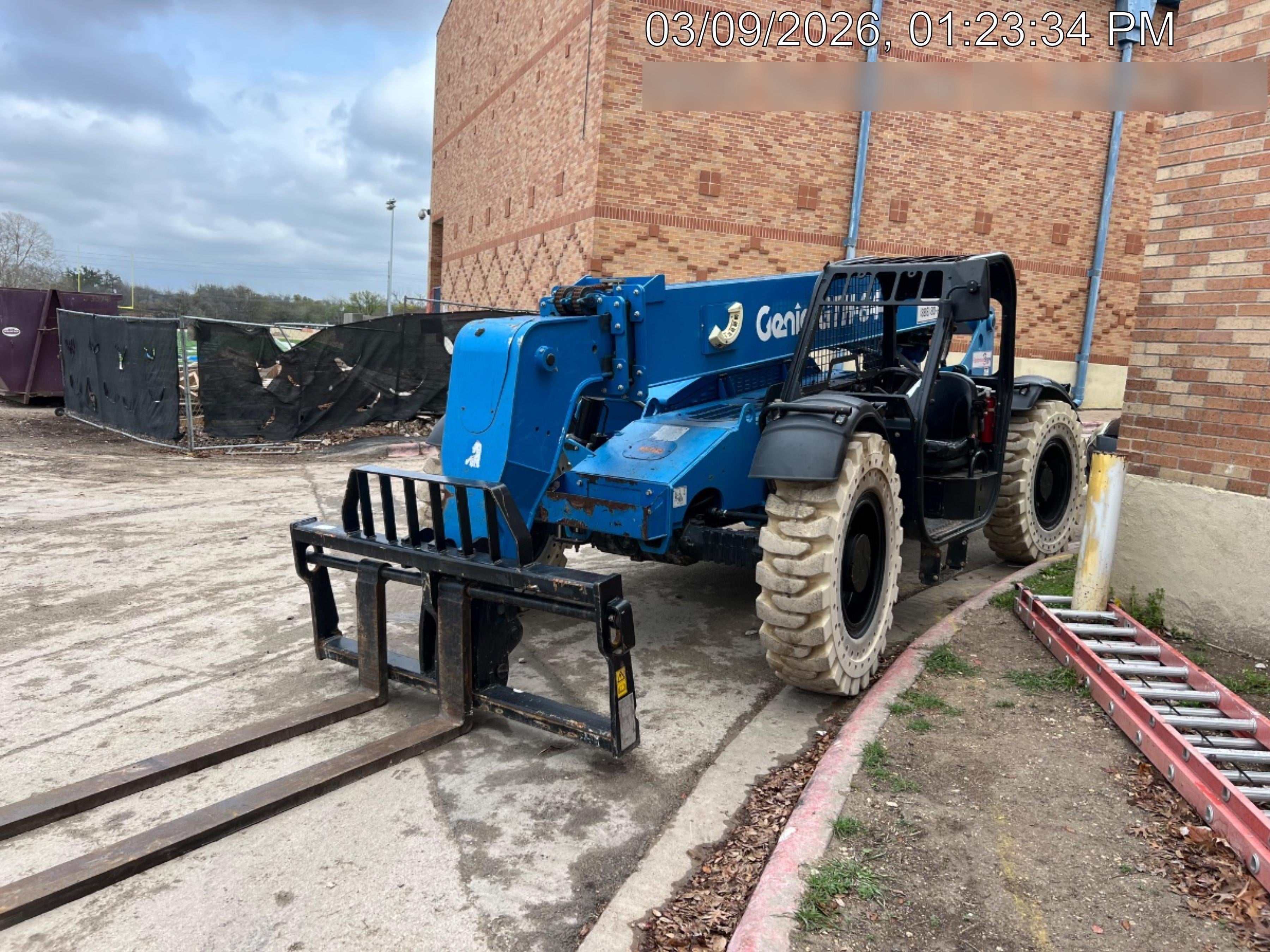 2017 Genie GTH-844 Diesel Engine, Solid Tires, 60" Carriage, Open ROPS