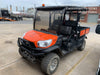2020 Kubota RTV-X1140WL-H 4 seat diesel cart, plastic canopy, HD tires, steel wheels, tinted windshield, strobe light, and backup alarm