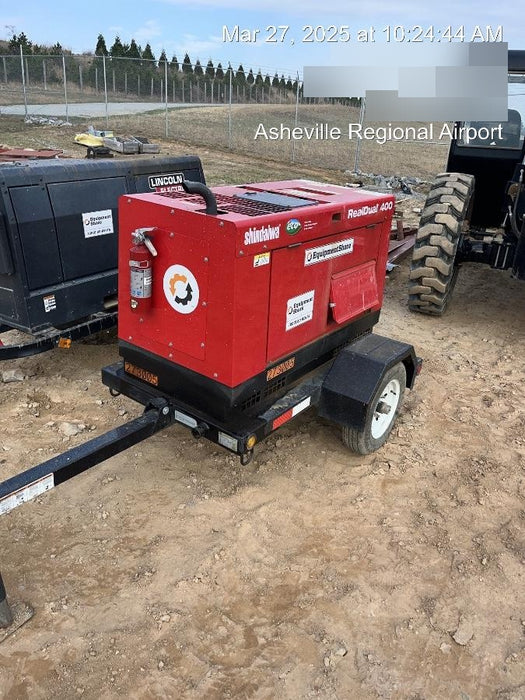 2022 Shindaiwa DGW400MDL Kubota D902 Engine, 23 HP, Dual Op Welder, Wire, Arc, Droop Stick, Tig, and CC Stick Functionality, Simulphase, 3 Phase and 1 Phase Gen Output, Single Axle NB Trlr, Slr Trckl Chrg 12V 12W, Fire Ext