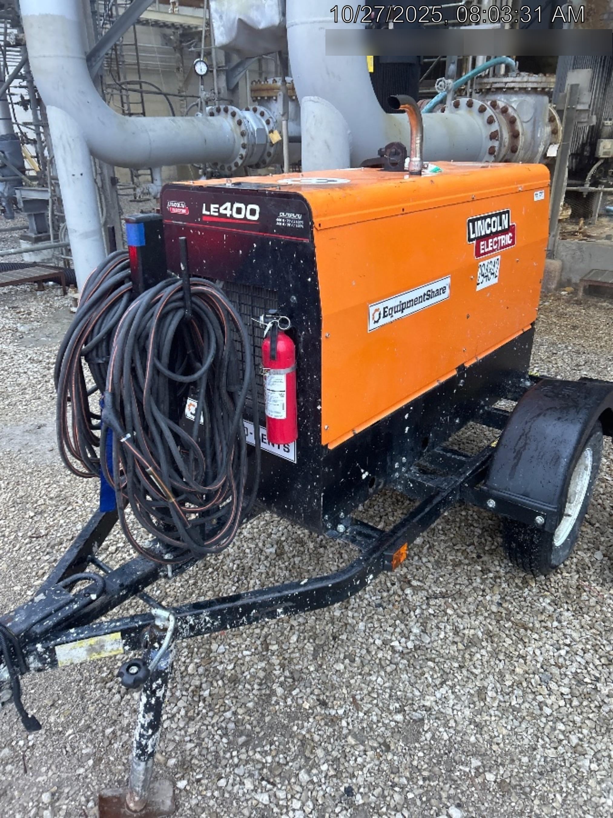 2023 Lincoln Electric LE400 Kubota V1505, Trlr, Cable Rack, Light Kit, ES Decals, T3