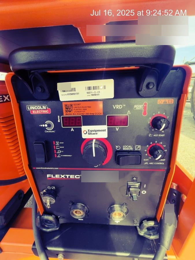 2025 LINCOLN ELECTRIC FLEXTEC 350X