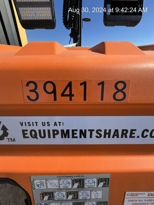 2024 Generac MLT2 Diesel, Flex Switch 120V Input, Powerzone Controller, 
(4) 320W LED Lights, 4kW Generator, 39.9 Gal Fuel Tank, 2" Ball, T3