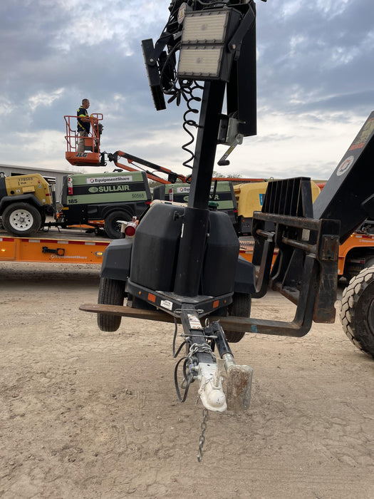 2022 Allmand NLV3GR (4) LED Light Fixture 350W, 23' Vertical Mast, 3kW Prime, Towable, Deep Sea L401, Leveling Jacks, Yanmar T4F 5.8hp