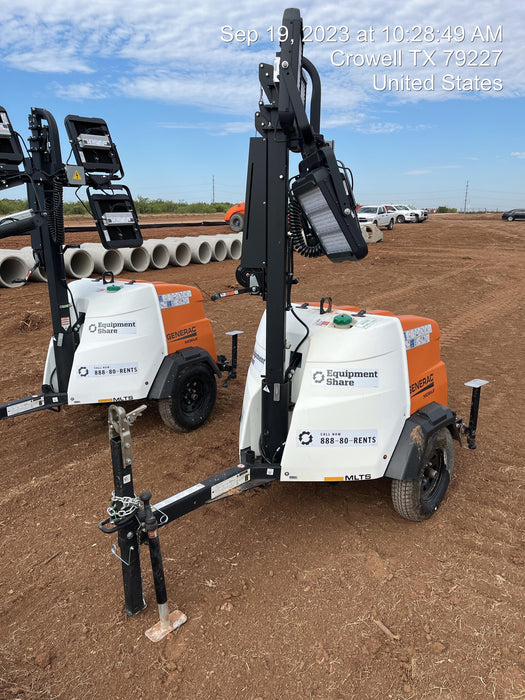 2023 Generac MLT2 Diesel, Flex Switch 120V Input, Powerzone Controller, (4) 320W LED Lights, 4kW Generator, 39.9 Gal Fuel Tank, 2" Ball, T3