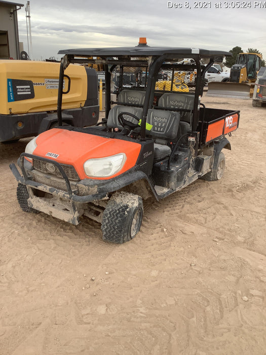 2020 Kubota RTV-X1140W-H Canopy, 4-Seater, Diesel, Windshield Acrylic Clear, LED Strobe, Backup Alarm