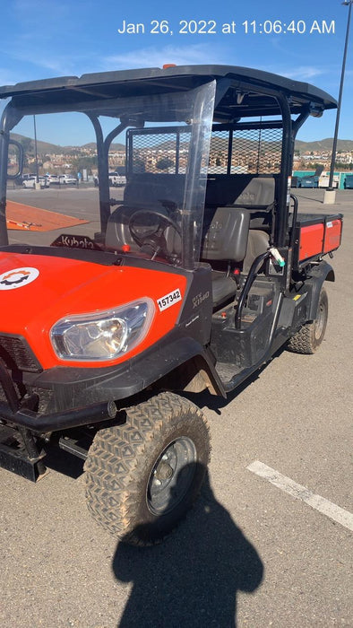 2021 Kubota RTV-X1140W-H Plastic Canopy, Windshield Acrylic Clear, LED Strobe Light, Wire Harness Kit, Back up Alarm